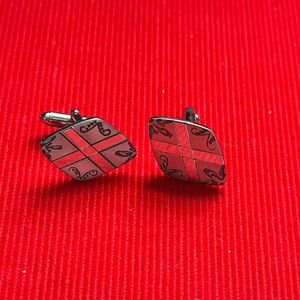 Vintage Western Style Silver Cuff Links